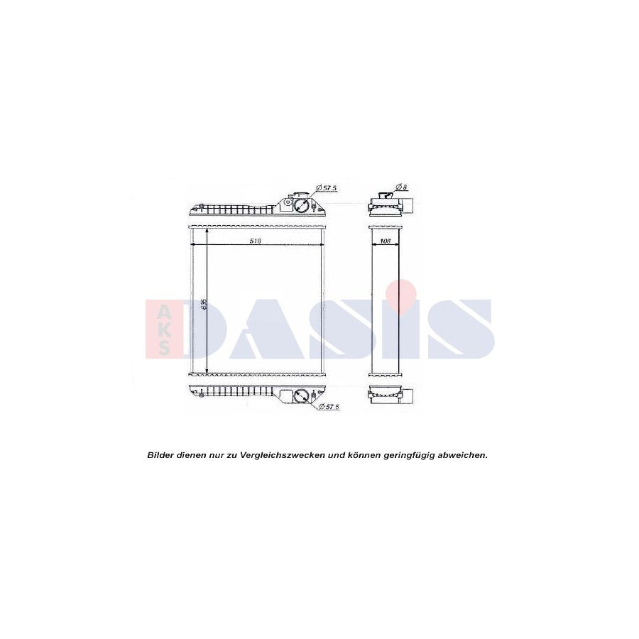 AKS Dasis 440599N Engine Radiator
