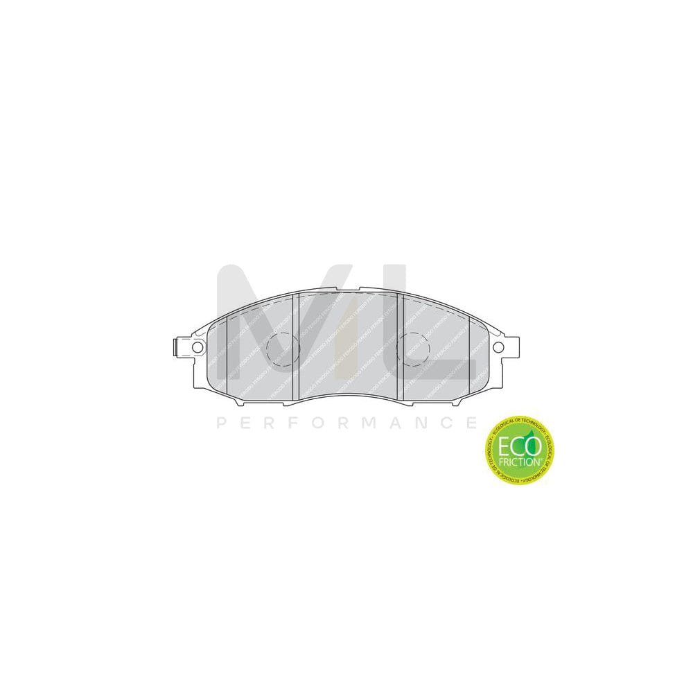 Ferodo Premier Eco Friction Fdb1956 Brake Pad Set With Acoustic Wear Warning, With Piston Clip, With Accessories | ML Performance Car Parts