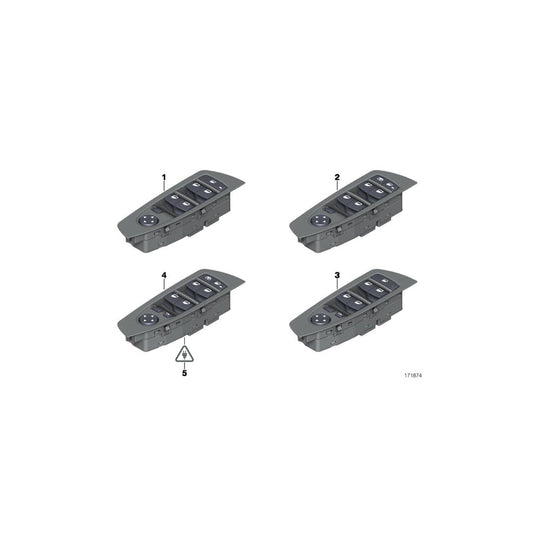 Genuine BMW 61319241903 F01 F04 F02 Operating Unit, Switch Module, Door SCHWARZ (Inc. 730dX, 730Ld & Hybrid 7L) | ML Performance US