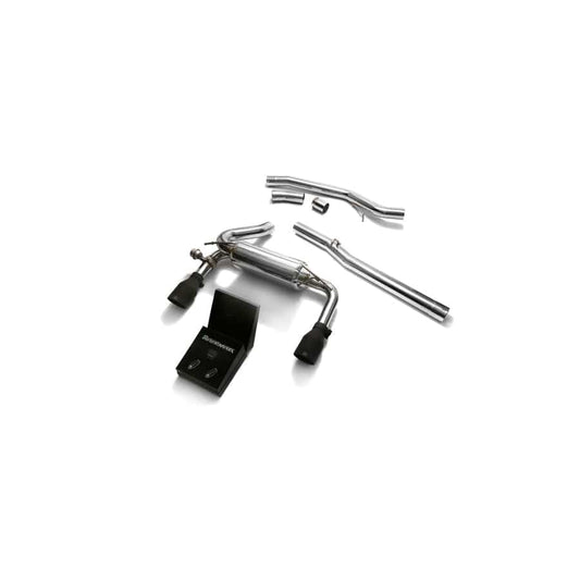 Armytrix FDF3R-DS29M Exhaust System Ford Focus RS MKIII 2016-2019 with Dual Matte Black 4.5"