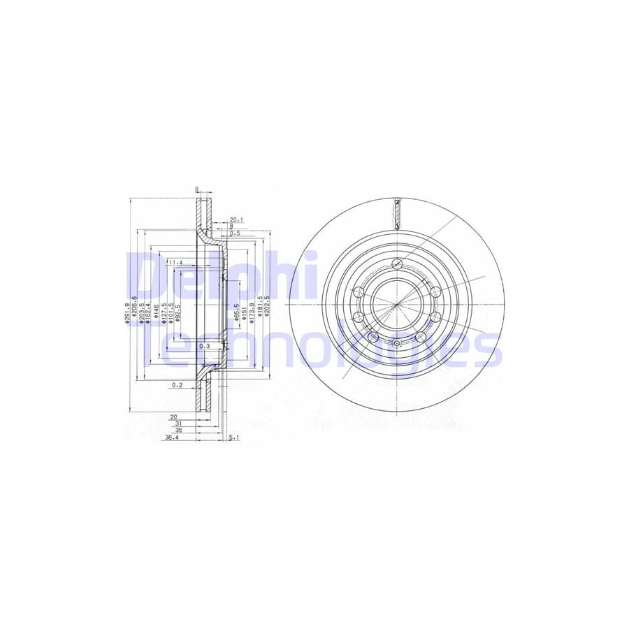 Delphi Bg3886C Brake Disc