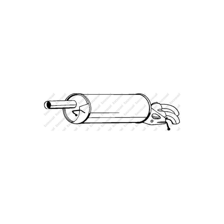 Bosal 233-115 Rear Silencer for VW Passat