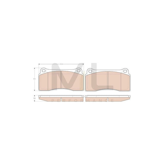 TRW Gdb1536 Brake Pad Set Not Prepared For Wear Indicator | ML Performance Car Parts