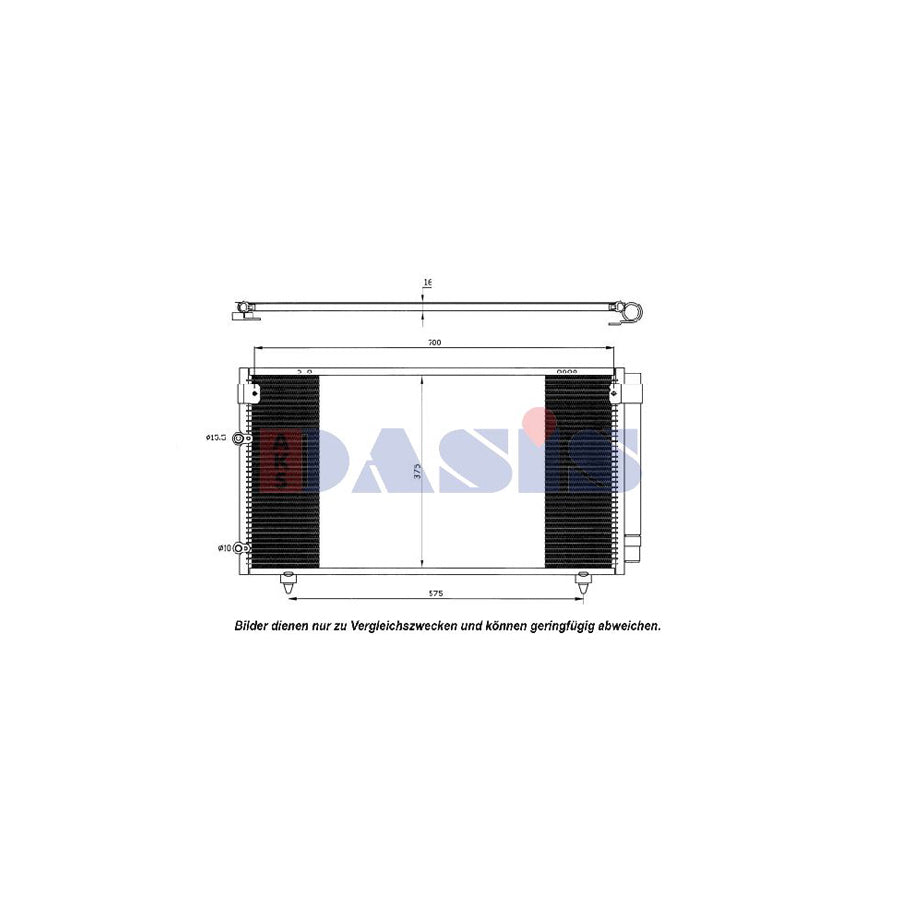 AKS Dasis 212039N Air Conditioning Condenser