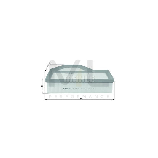 MAHLE ORIGINAL LX 987 Air Filter Filter Insert | ML Performance Car Parts