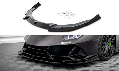 Maxton Design LA-HU-EVO-1-FD1T+FD1RT Front Splitter Lamborghini Huracan EVO | ML Performance US Car Parts