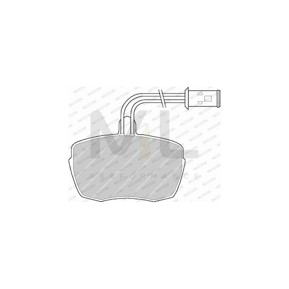 Ferodo Fsl1293 Brake Pad Set Fuse+ Technology, With Acoustic Wear Warning | ML Performance Car Parts