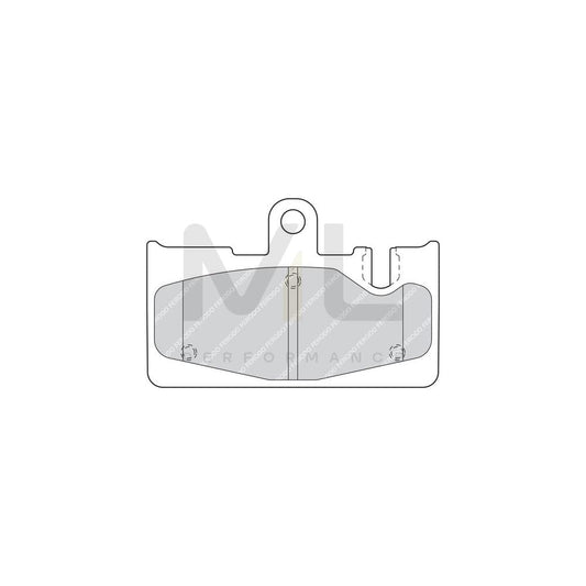 Ferodo Sl Fsl1441 Brake Pad Set Not Prepared For Wear Indicator, With Piston Clip, With Accessories | ML Performance Car Parts