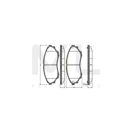 Bosch 0986Tb2925 Brake Pad Set Excl. Wear Warning Contact, With Accessories  | ML Performance Car Parts