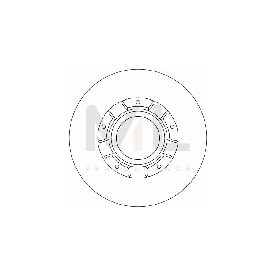 TRW DF6963S Brake Disc Solid, Painted, with ABS sensor ring | ML Performance Car Parts