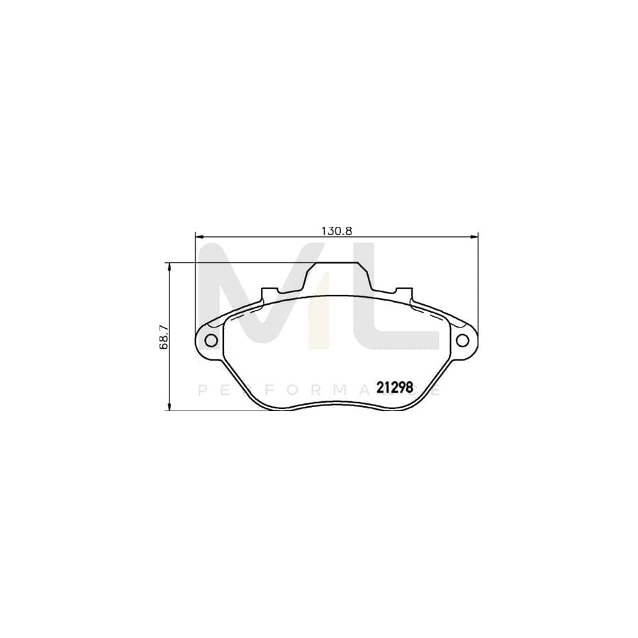 TEXTAR 2129801 Brake pad set for PEUGEOT 605 Saloon incl. wear warning contact | ML Performance Car Parts