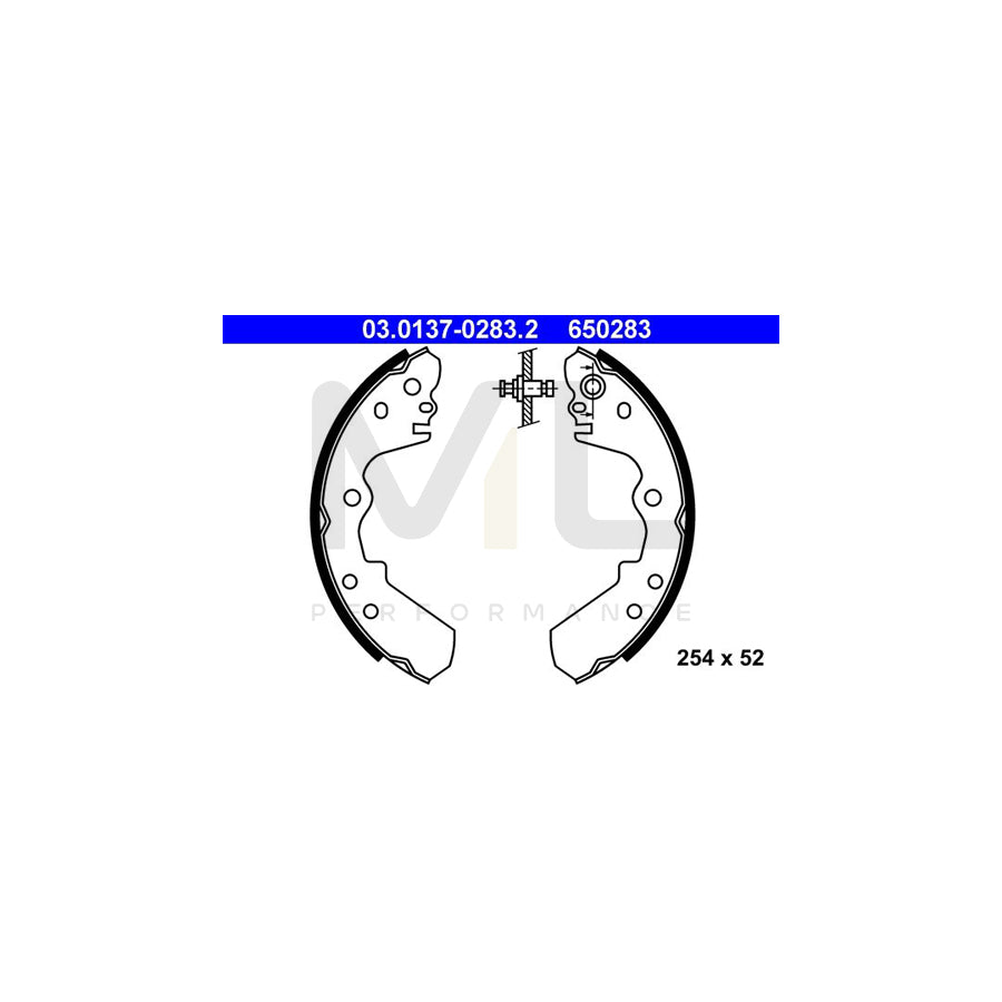 ATE 03.0137-0283.2 Brake Shoe Set