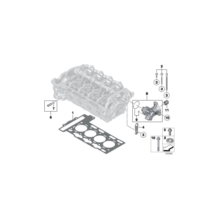 Genuine BMW 11127589980 Holder (Inc. Coop.S JCW, JCW ALL4 & Cooper S ALL4) | ML Performance US Car Parts