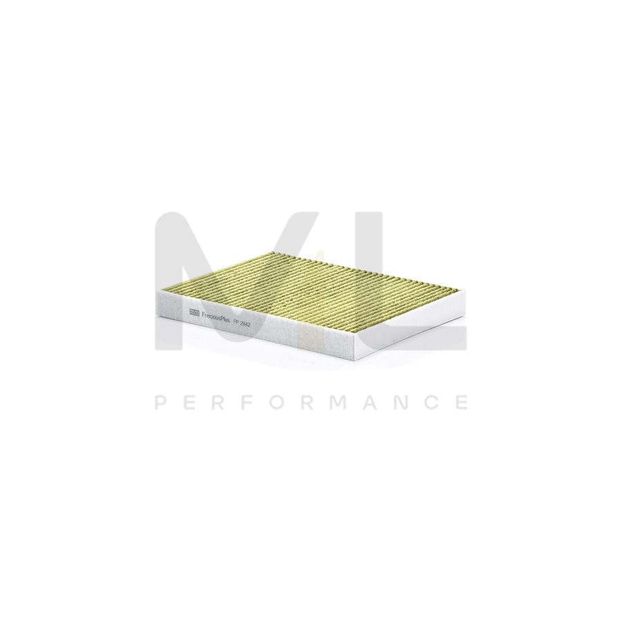 MANN-FILTER FP 2842 Pollen filter Activated Carbon Filter, Activated Carbon Filter with polyphenol, Particulate filter (PM 2.5), with antibacterial action, with fungicidal effect, FreciousPlus