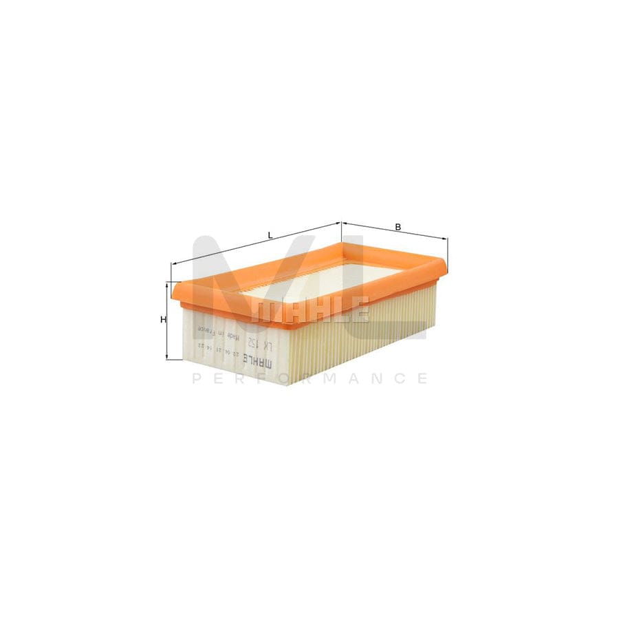 MAHLE ORIGINAL LX 178 Air Filter Filter Insert | ML Performance Car Parts