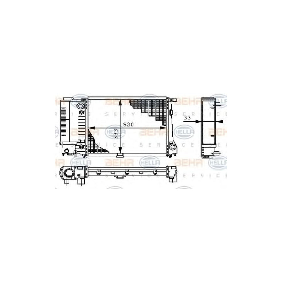 Hella 8MK 376 711-671 Engine Radiator