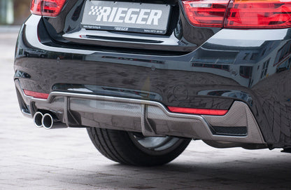 Rieger 00099265 BMW 4 Series F32 F33 F36 Rear Diffuser 2 | ML Performance UK Car Parts
