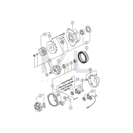 MAHLE ORIGINAL MG 78 Alternator 28V, 150A | ML Performance Car Parts