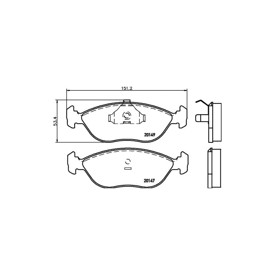 Mintex Mdb1640 Brake Pad Set