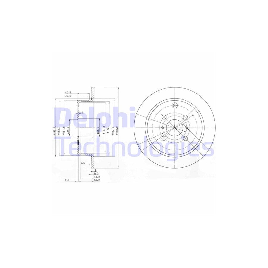Delphi Bg3867 Brake Disc