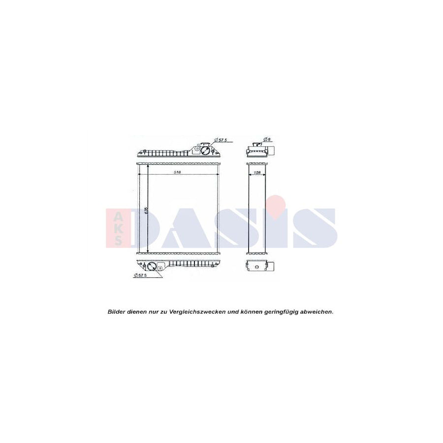 AKS Dasis 440598N Engine Radiator