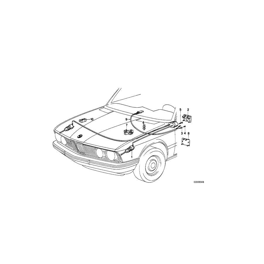 Genuine BMW 63121372883 E28 Plate (Inc. M5, 524td & 524d) | ML Performance US Car Parts
