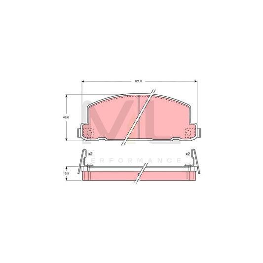 TRW Gdb749 Brake Pad Set With Acoustic Wear Warning | ML Performance Car Parts