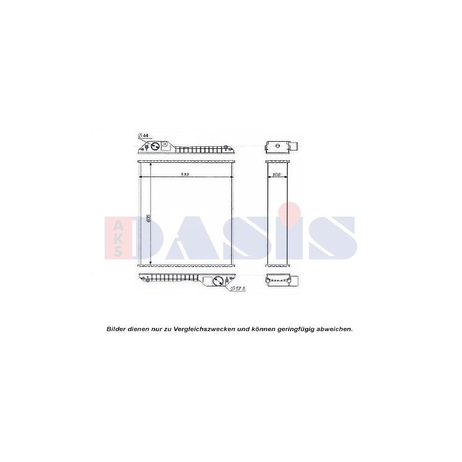 AKS Dasis 440601N Engine Radiator