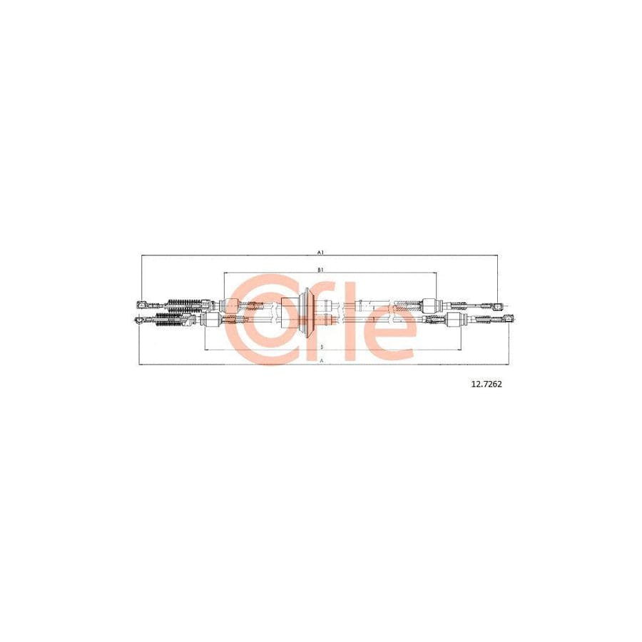 Cofle 12.7262 Cable, Manual Transmission for Fiat Multipla (186)