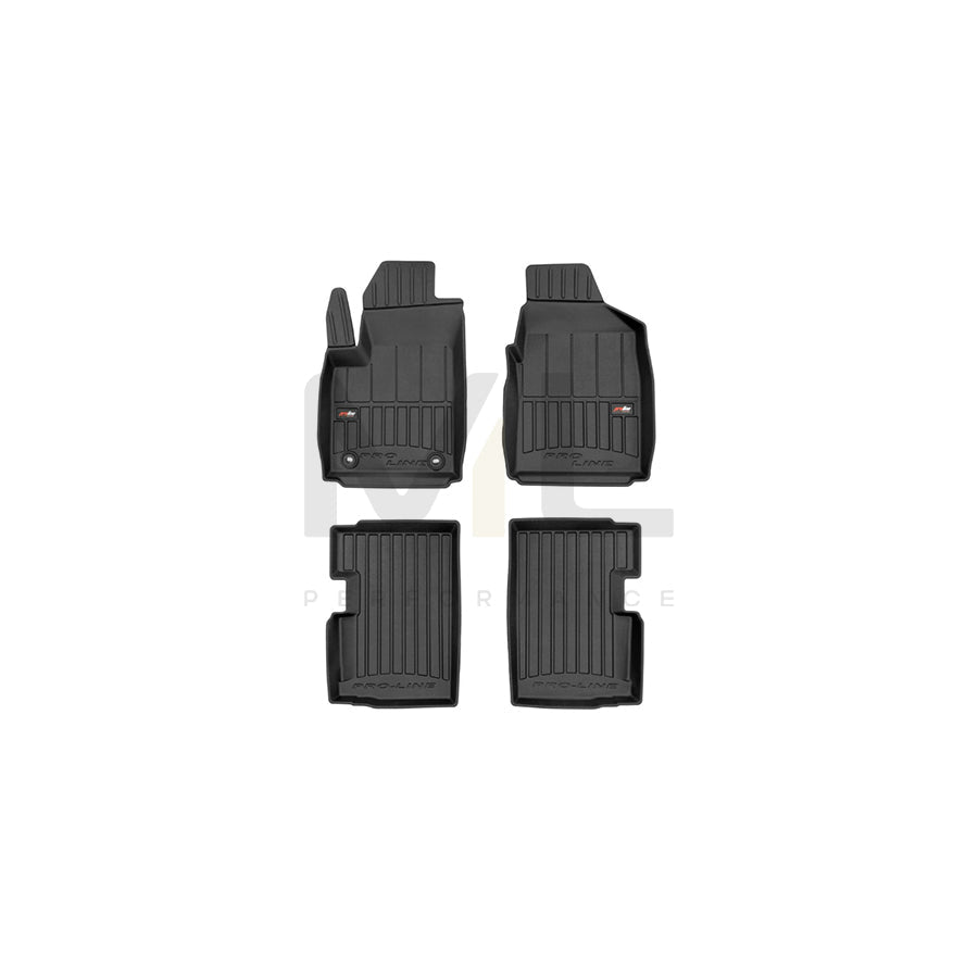FROGUM Tailored, ProLine 3D427099 Floor mat set for FORD KA Elastomer, Front and Rear, Quantity: 4, Black, (LHD)