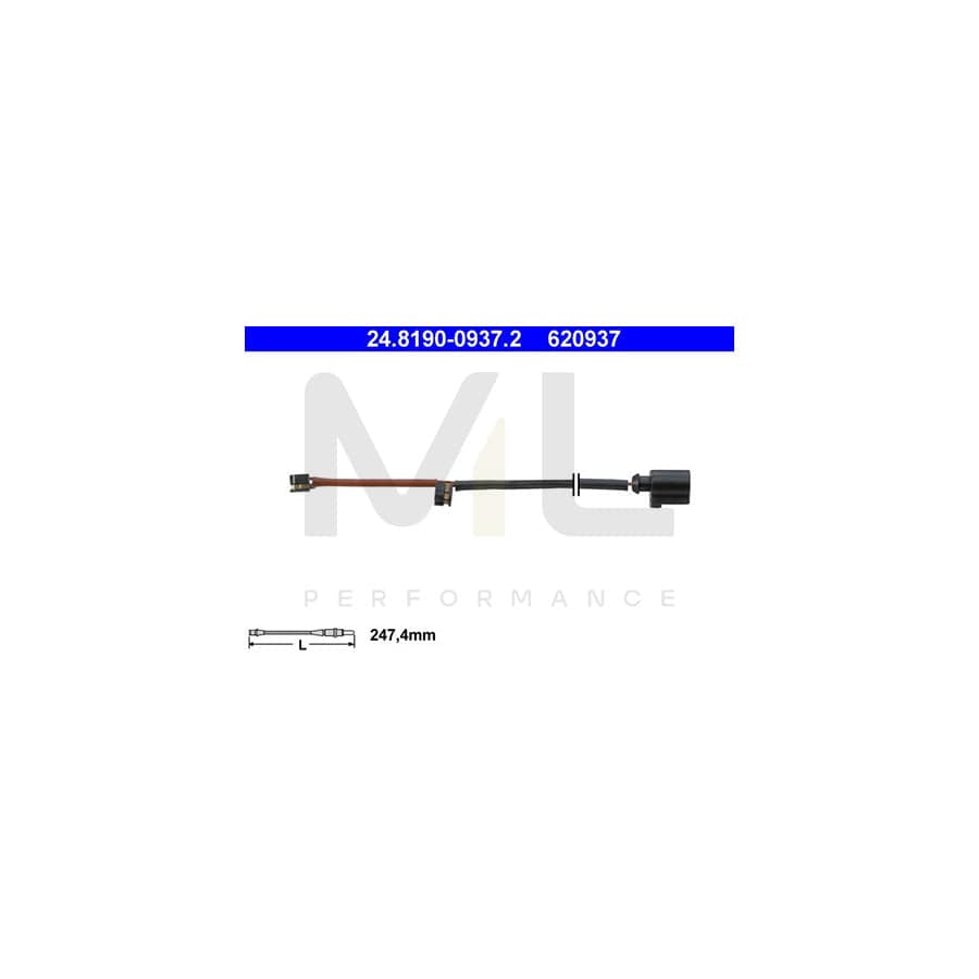 ATE 24.8190-0937.2 Brake pad wear sensor