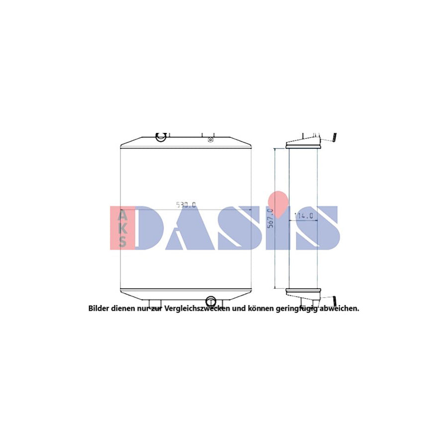AKS Dasis 440600N Engine Radiator