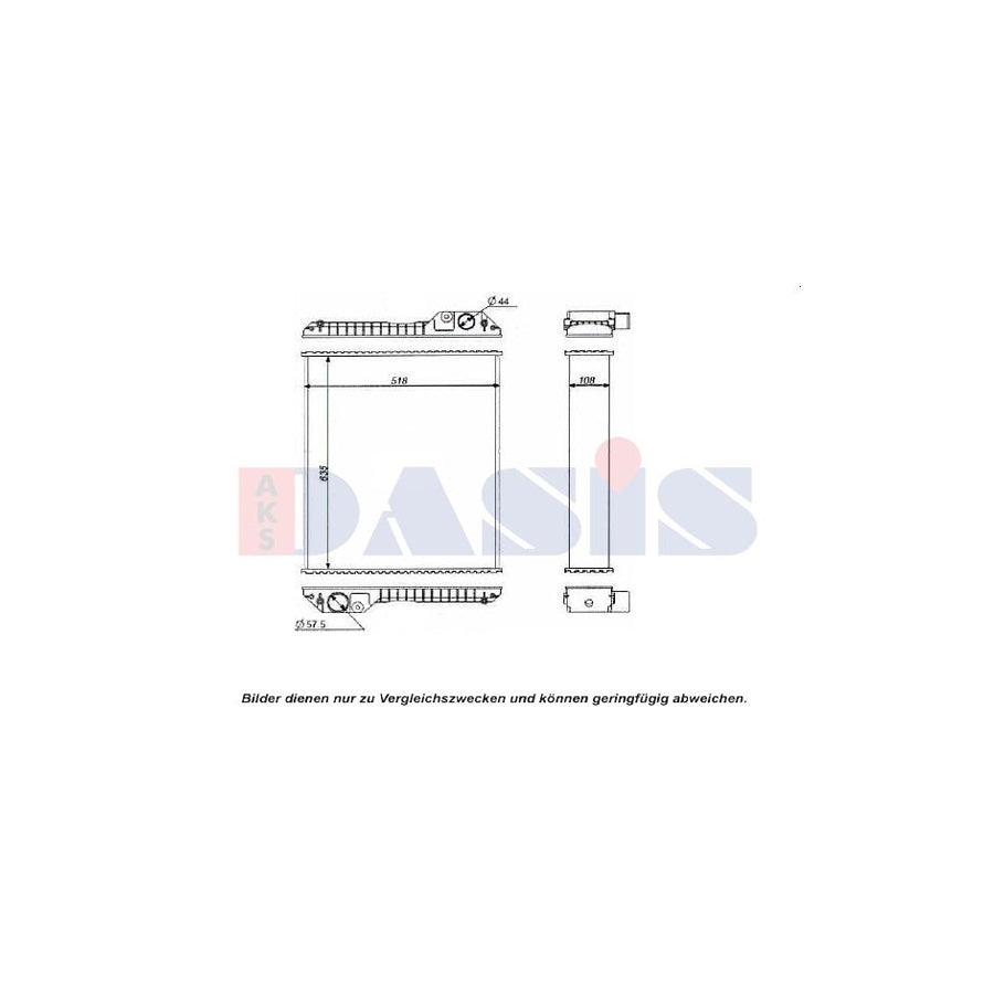 AKS Dasis 440603N Engine Radiator
