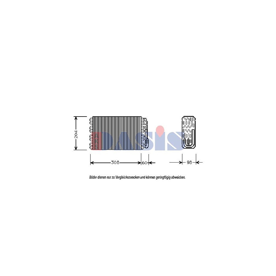 AKS Dasis 821340N Air Conditioning Evaporator for Citroen Bx