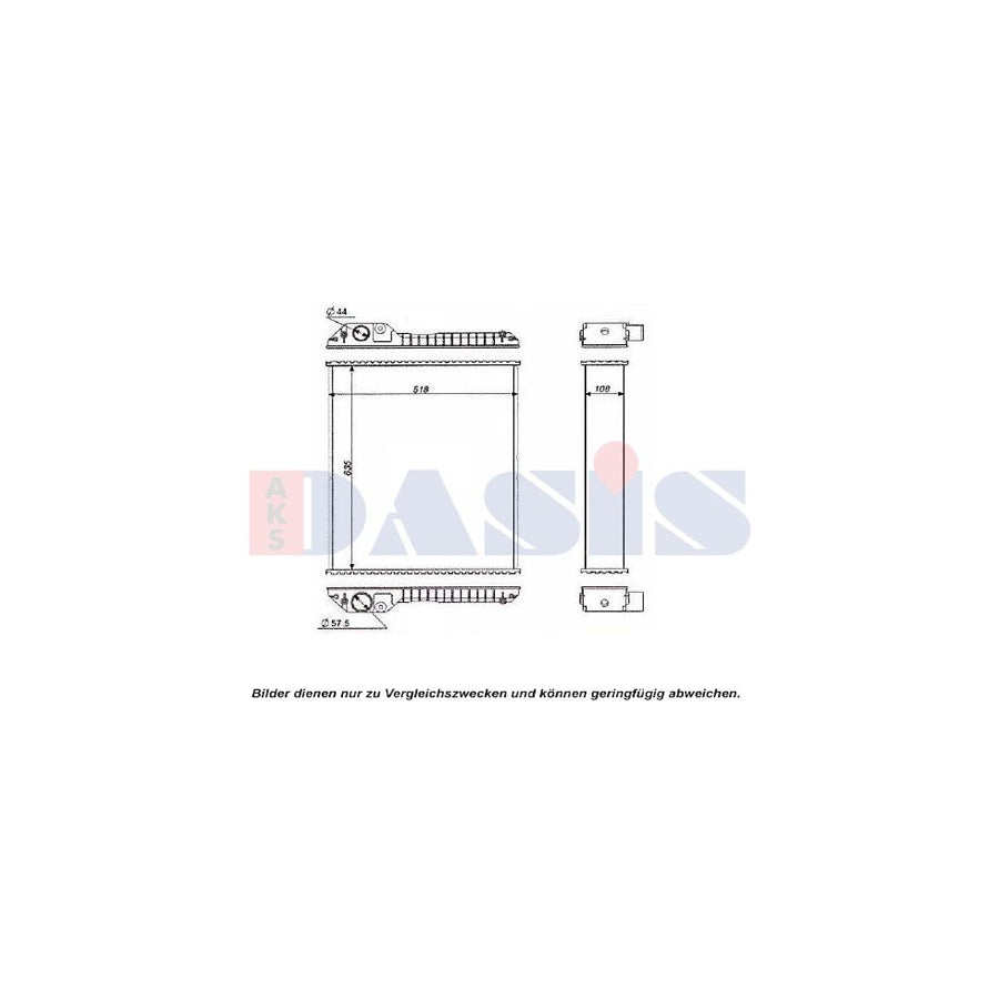 AKS Dasis 440604N Engine Radiator