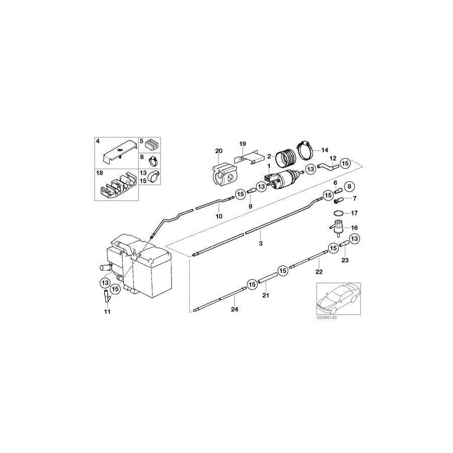 Genuine BMW 64128375657 E39 E38 Gasket Ring (Inc. 540iP, 750iL & 520i) | ML Performance US Car Parts