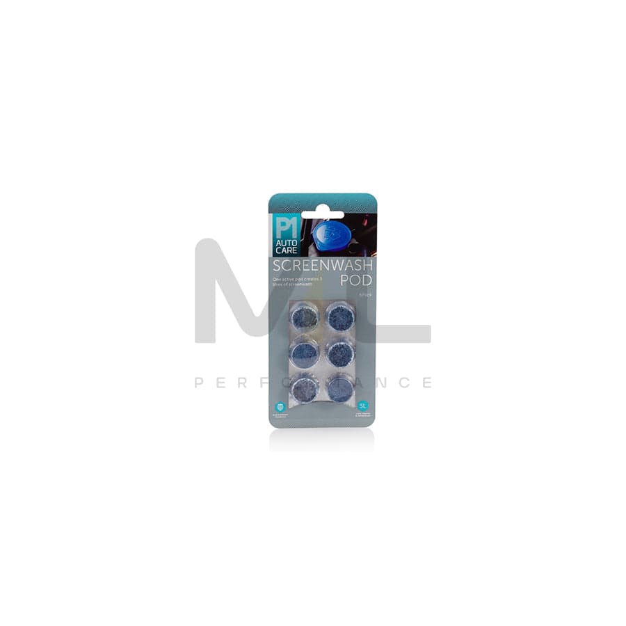 P1 Auto Care Screenwash Pods 6 Pack