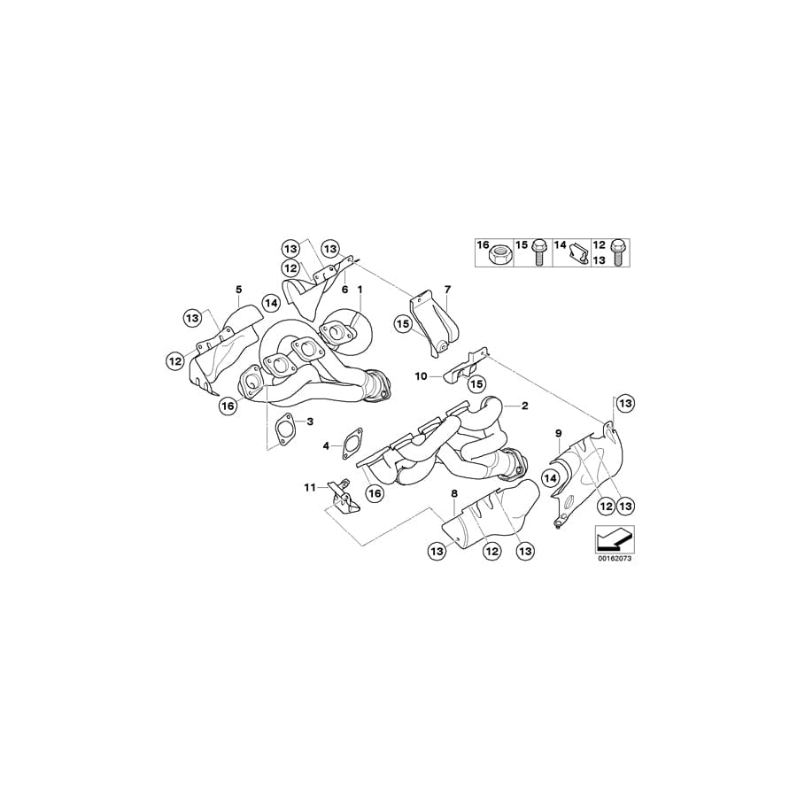 Genuine BMW 11627838422 E92 E93 E90 Heat Resistant Plate ZYL.5-8 (Inc. M3) | ML Performance UK Car Parts