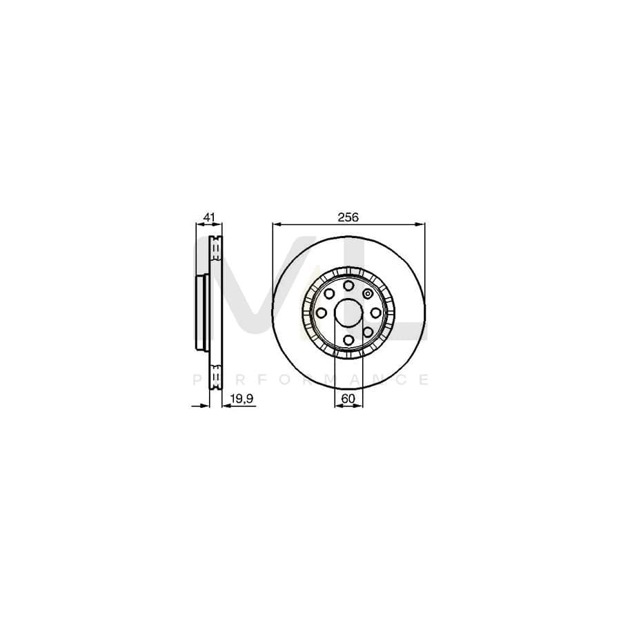 BOSCH 0 986 478 535 Brake Disc Internally Vented, Vented, Oiled, with bolts/screws | ML Performance Car Parts