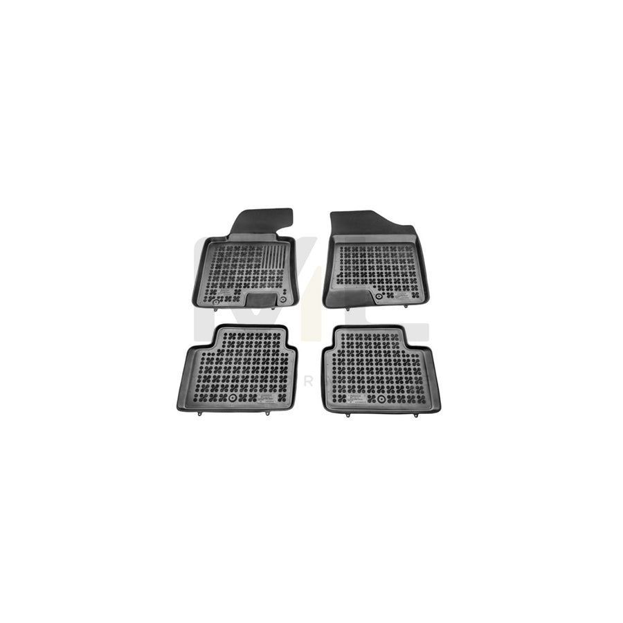 REZAW PLAST Tailored 201613 Floor mat set Elastomer, Front and Rear, Quantity: 4, Black