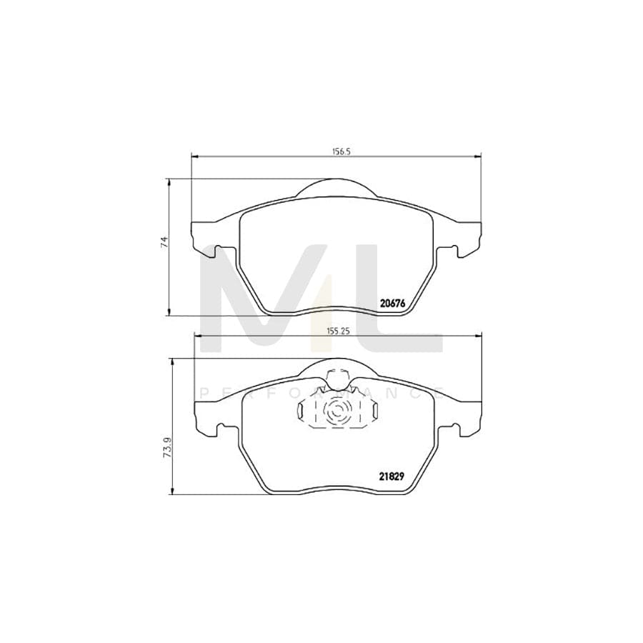 TEXTAR 2182901 Brake pad set prepared for wear indicator | ML Performance Car Parts