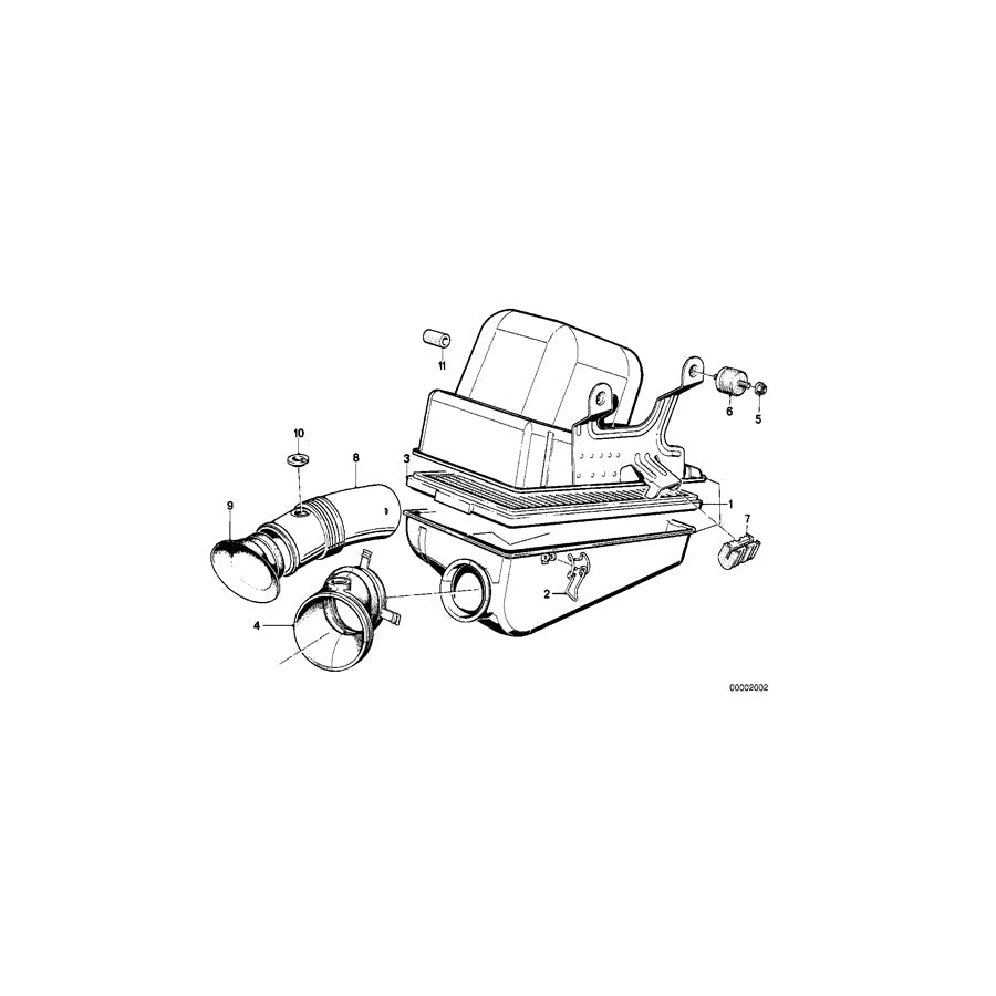 Genuine BMW 13711288046 E30 E28 Intake Muffler (Inc. 316i, 518i & 318i) | ML Performance US Car Parts