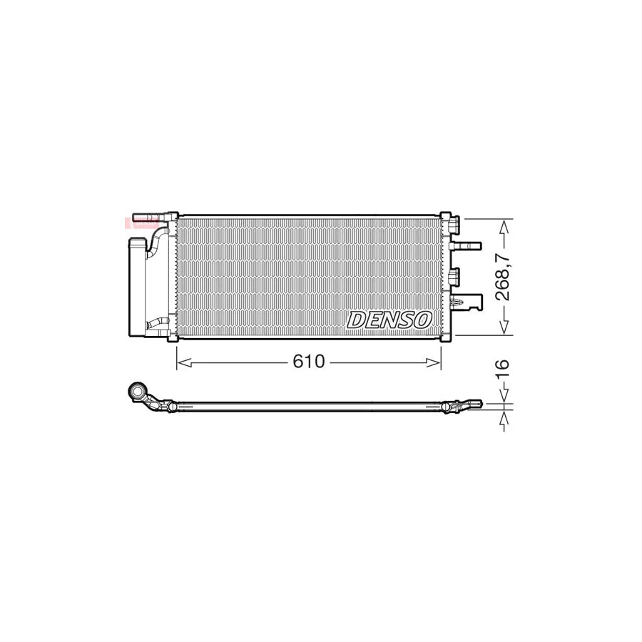 DENSO DCN05036 Air Conditioning Condenser