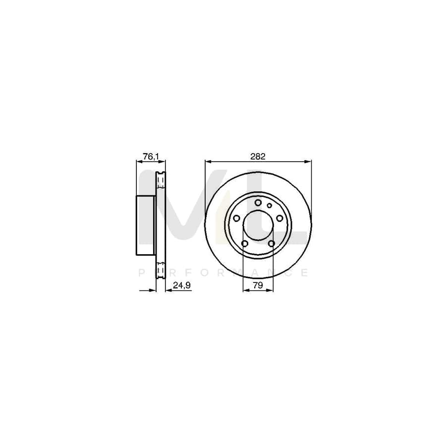 BOSCH 0 986 478 217 Brake Disc Internally Vented, Vented, Oiled, High-carbon, with bolts/screws | ML Performance Car Parts
