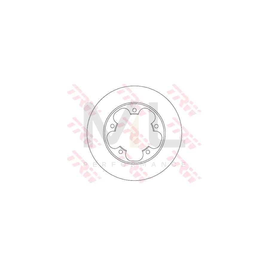 TRW DF6748 Brake Disc for FORD TRANSIT Solid, Painted | ML Performance Car Parts