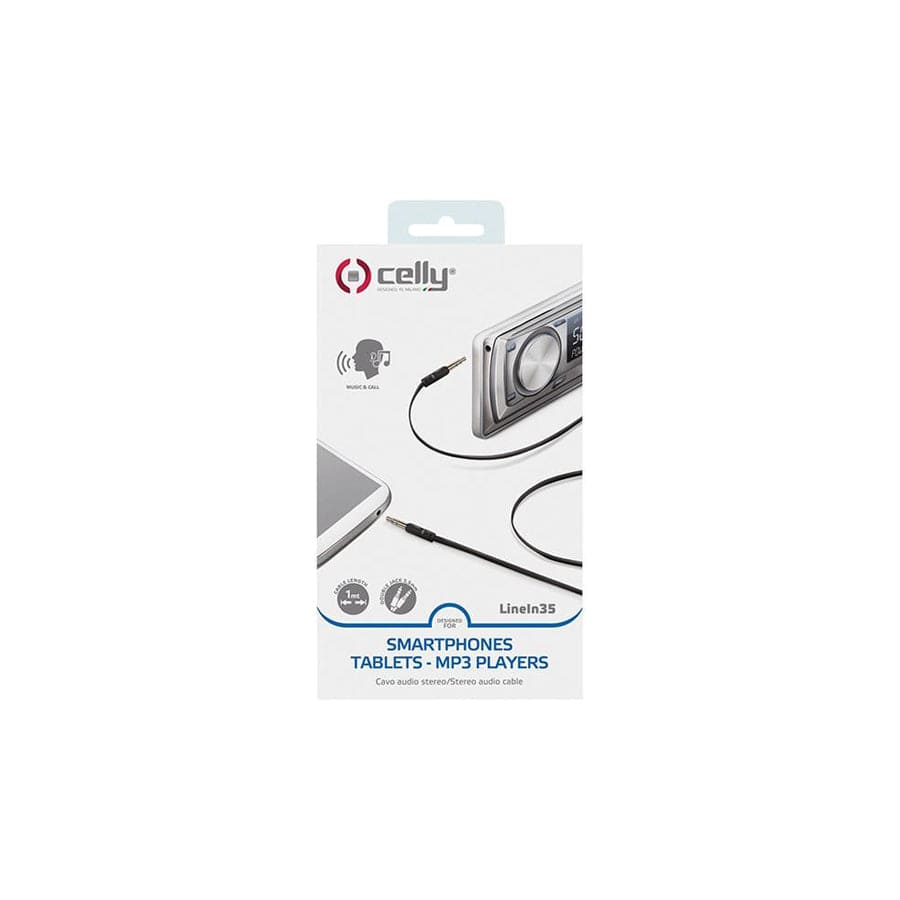 Celly Audio Cable Linein35Bk Car Audio Accessories