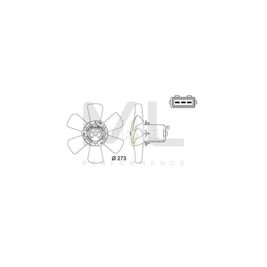 MAHLE ORIGINAL CFF 7 000S Fan, radiator for vehicles with towbar, ???: 280mm | ML Performance Car Parts