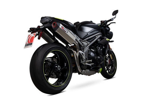Scorpion RTR88TEO Triumph Speed Triple Serket Parallel Slip-On (Pair) - Titanium Sleeve | ML Performance US US