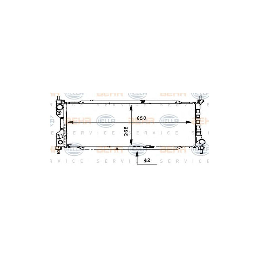 Hella 8MK 376 712-354 Engine Radiator