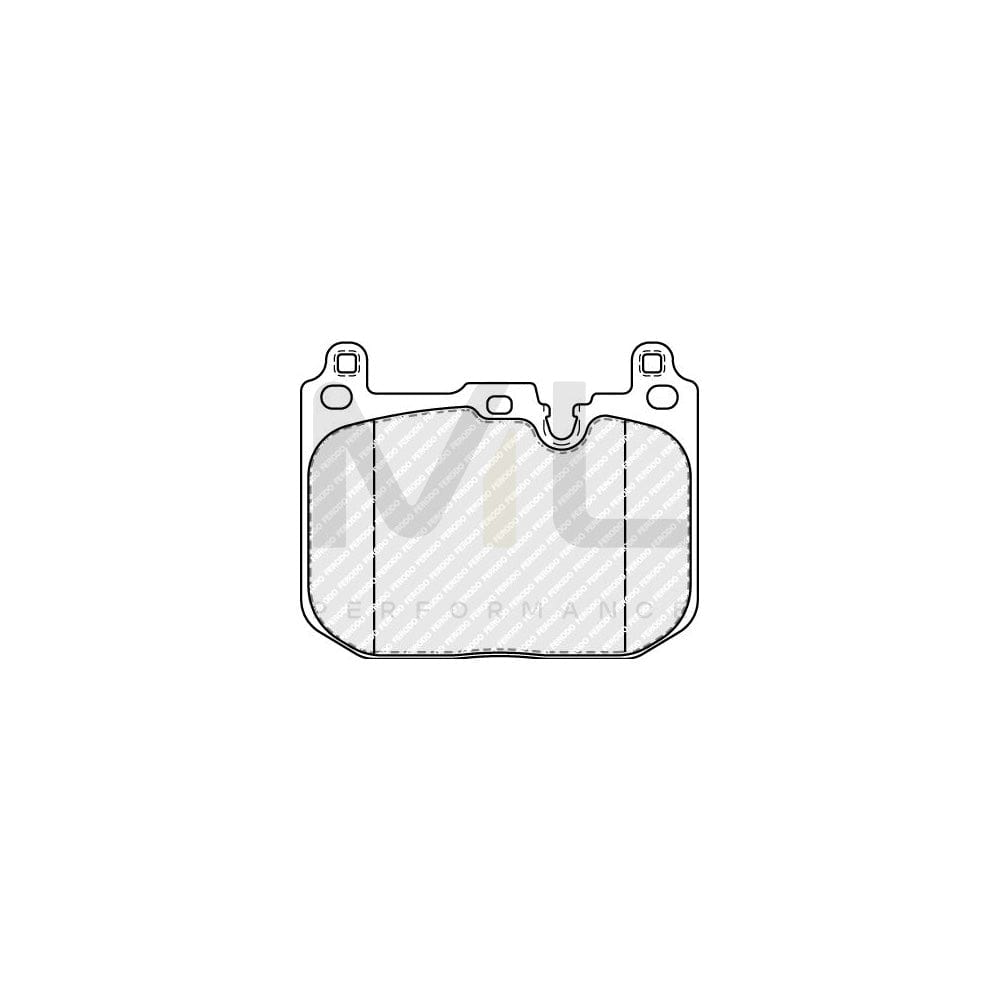 Ferodo Fdb5045 Brake Pad Set For Kia Stinger With Acoustic Wear Warning, With Accessories | ML Performance Car Parts